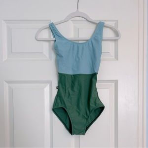 JULE dancewear Luster Leotard: Seafoam+Everglade
